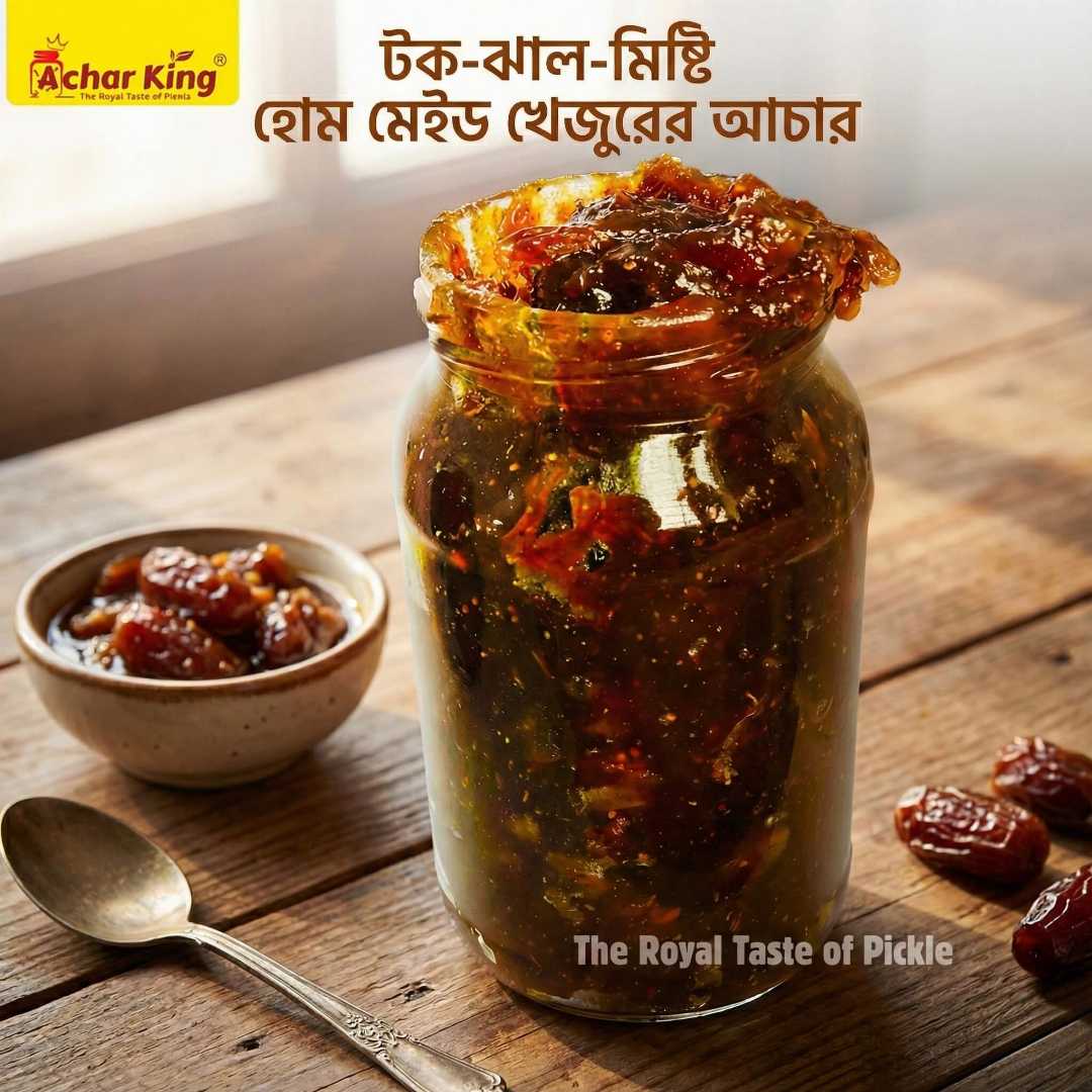 খেজুরের আচার, Date Pickle, Achar King, khejurer achar, টক মিষ্টি আচার, homemade pickle, sweet pickle, buy achar online, প্রিমিয়াম আচার